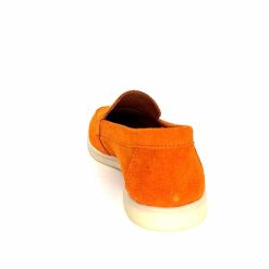 Ivoire0209b Ivoire 12851 Daim Orange Mocassins