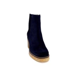 Ivoire0036a Ivoire Cv6104 Daim Bleu Marine Bottines