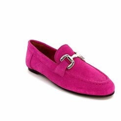 Ivoire0209b Ivoire 12807 Daim Fuchsia Mocassins