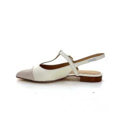 Ivoire0347b Ivoire Ch788 Cuir Creme Ballerines