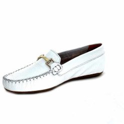 Ivoire0209b Ivoire 12052 Cuir Blanc Mocassins