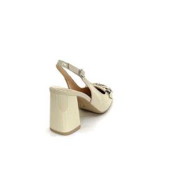 Nero Giardini Nero Giardini E409490 D711 Cuir Vernis Creme Escarpins