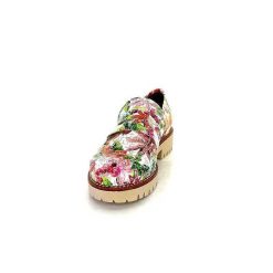 Ivoire0036a Ivoire Cv5608 Cuir Imprime Multicolore Mocassins