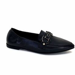 398-ivoire Ivoire M24066 Zb Cuir Noir Mocassins