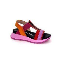 Hispanitas Hispanitas Chv 243308 Cuir Rouge Orange Fuschia Plateformes