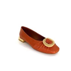 angel alarcon Angel Alarcon 24004 Cuir Orange Ballerines