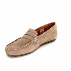 Ivoire0209b Ivoire 11163 Daim Taupe Mocassins