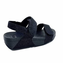 Fitflop Fitflop Ga2/90 Textile Glitter Noir Sandales