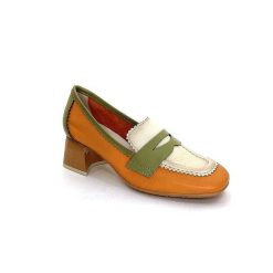 Hispanitas Hispanitas Chv 243277 Cuir Beige Orange Vert Mocassins