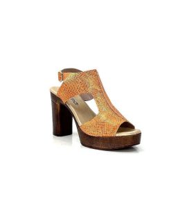 Myma Myma 6580/01 Cuir Metal Orange Sandales