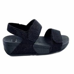 Fitflop Fitflop Ga2/90 Textile Glitter Noir Sandales