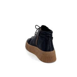 Ivoire0401a Baskets Ivoire 500-450 Cuir Noir Baskets