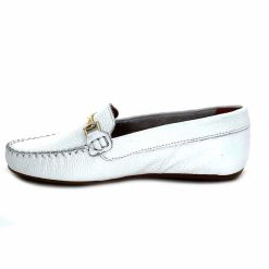 Ivoire0209b Ivoire 12052 Cuir Blanc Mocassins