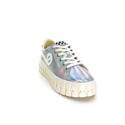 No Name No Name Play Sneaker W Cuir Argent Irise Baskets