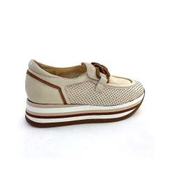 Softwaves Softwaves 7.7856-85 Cuir Daim Beige Marron Mocassins