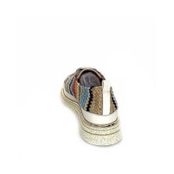 XSA Xsa 8010 Cuir Beige Rafia Multicolore Baskets