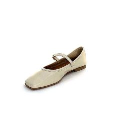 We Do Ivoire 55362 Cuir Beige Ballerines