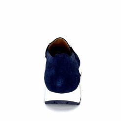 Ivoire0209b Ivoire 12875 Daim Bleu Marine Mocassins