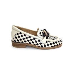 Softwaves Softwaves 8.3532-013 Cuir Noir Creme Mocassins