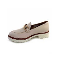 Ivoire0130a Ivoire 8B5118 Cuir Creme Mocassins