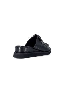 Ivoire-354 Ivoire 107911 Cuir Noir Mules