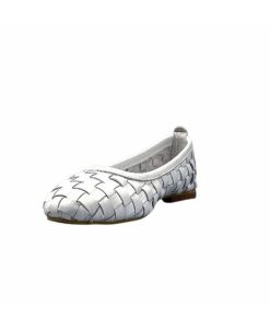 355-ivoire Ivoire 35.45.E201 Cuir Blanc Ballerines