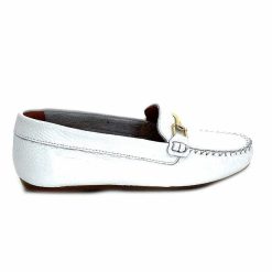 Ivoire0209b Ivoire 12052 Cuir Blanc Mocassins