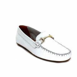 Ivoire0209b Ivoire 12052 Cuir Blanc Mocassins