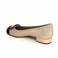 Ivoire0532 Ivoire L1133 For Cuir Vernis Beige Noir Ballerines