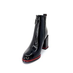 Elue Par Nous Elue Par Nous Paella Cuir Noir Vernis Bottines