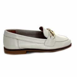 Ivoire0209b Ivoire 12779 Cuir Beige Creme Mocassins