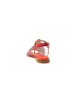 ivoire-395 Ivoire E10433 Cuir Orange Rose Sandales