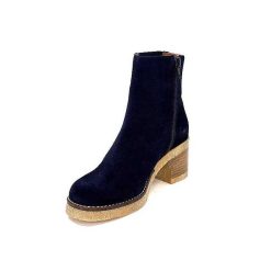 Ivoire0036a Ivoire Cv6104 Daim Bleu Marine Bottines