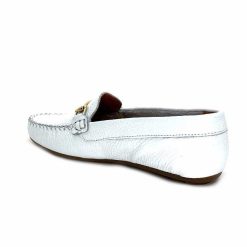 Ivoire0209b Ivoire 12052 Cuir Blanc Mocassins