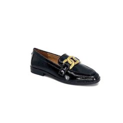 Ivoire0317a Ivoire 2200127-1301 Cuir Vernis Noir Mocassins