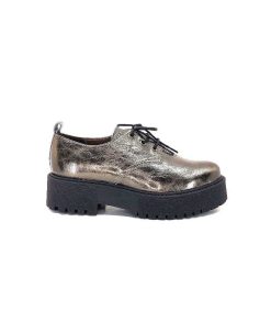 Minka Minka Dunvel Cuir Metal Taupe Lacets