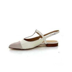 Ivoire0347b Ivoire Ch788 Cuir Creme Ballerines