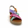 Ivoire0375a Ivoire Aires Cuir Multicolore Plateformes