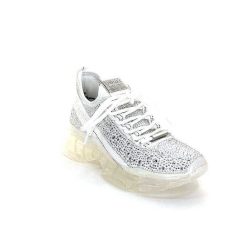 Steve Madden Steve Madden Maxima R Textile Blanc Strass Baskets