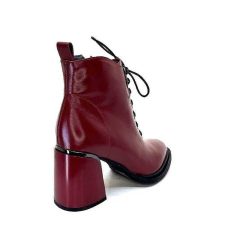 Elue Par Nous Elue Par Nous Paliki Cuir Rouge Bottines