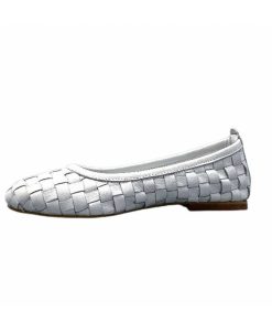 355-ivoire Ivoire 35.45.E201 Cuir Blanc Ballerines