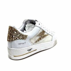 Semerdjian Semerdjian Smr Noubar 11464 Cuir Blanc Glitter Or Baskets