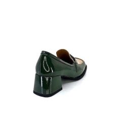 noa harmon Noa Harmon 9581-M01 Ben Cuir Vernis Vert Mocassins