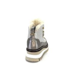 new italia New Italia 24154646 Perla Cuir Blanc & Dore Bottines