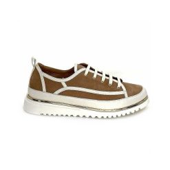 XSA Xsa 9951 Cuir Daim Beige Marron Baskets