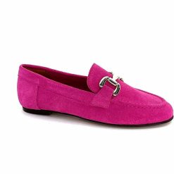 Ivoire0209b Ivoire 12807 Daim Fuchsia Mocassins