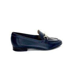 Ivoire0236a Ivoire 54564Dl Cuir Bleu Marine Mocassins