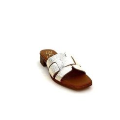 oh my sandals - innova footwear Ivoire 5343 Cuir Or Mules