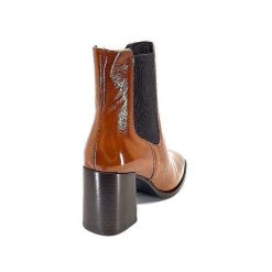 We Do Ivoire 99647A Cuir Vernis Ocra Bottines