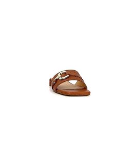 Ivoire0346a Ivoire 22682 Cuir Marron Mules